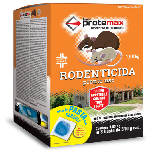 RODENTICIDA PASTA BLU CEREALI (3 buste da 510g)