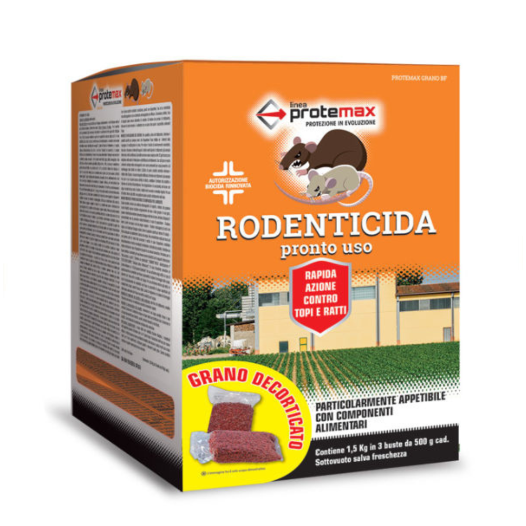 RODENTICIDA GRANO BF (3 buste da 500g)